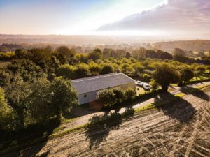 la cidrerie cozmezou vue de haut